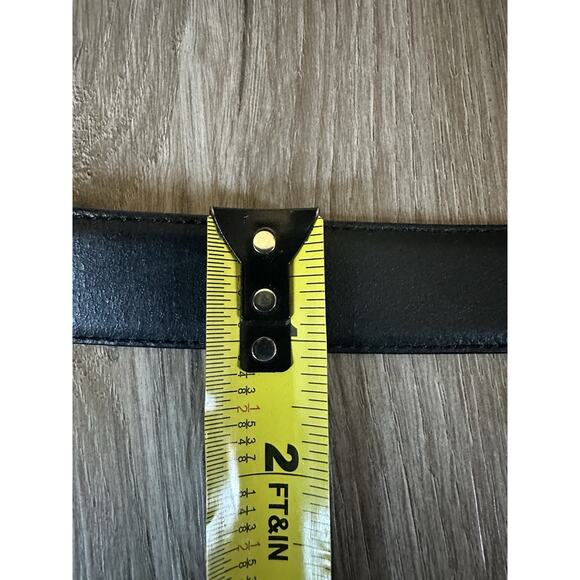 Vintage Fendi Belt Black Leather with Gold Buckle - Picture 9 of 16